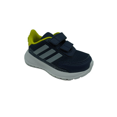 Adidas Little Boy's Tensaur Hook and Loop Athletic Shoes Navy Blue Yellow Size 5K