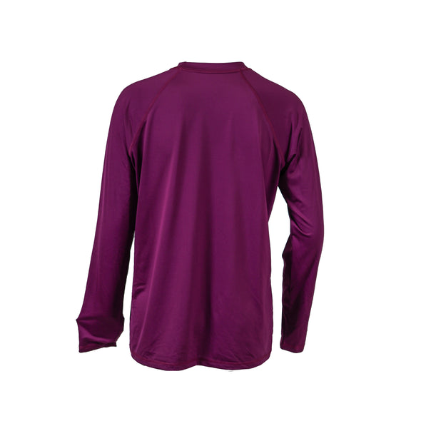 Nike Women's Long Sleeve Crew Neck UPF 40+ Swim Shirt Purple Size Large