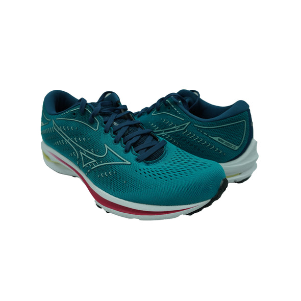 Mizuno Women's Wave Rider 23 Running Athletic Shoes Turquoise Blue Size 10