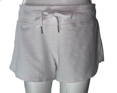 Calvin Klein Women's Performance Curved Hem Shorts White