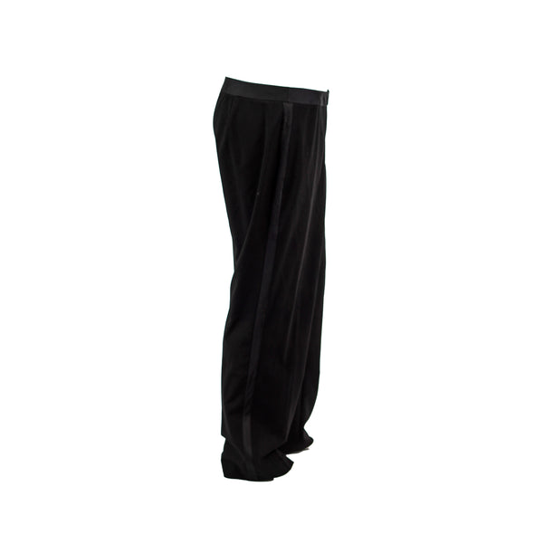 Calvin Klein Women's Flat Front Side Stripe Dress Pants Black Size 1W