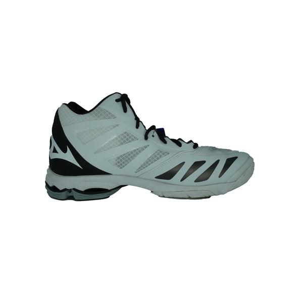 Mizuno Men's Wave Lightning Z5 Mid Indoor Court Volleyball Shoes White Black 11