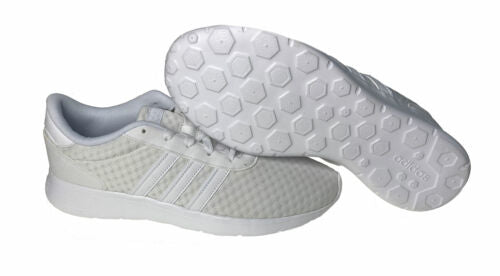Adidas Unisex Lite Racer Running Shoes White Size 8