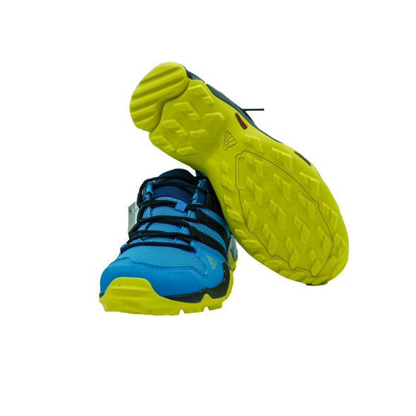 Adidas Terrex Kid's AX2R Hiking Athletic Shoes Blue Yellow Size 4