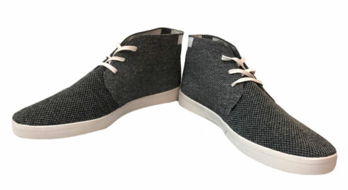 Calvin Klein Men's Indio Woven Chukka Boots Gray White Size 11.5
