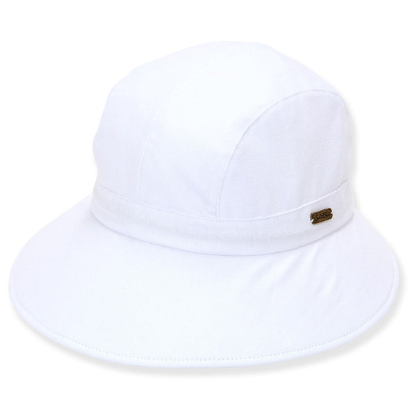 Sun N Sand Women's UPF 50+ Cotton Drawstring Sizer Hat
