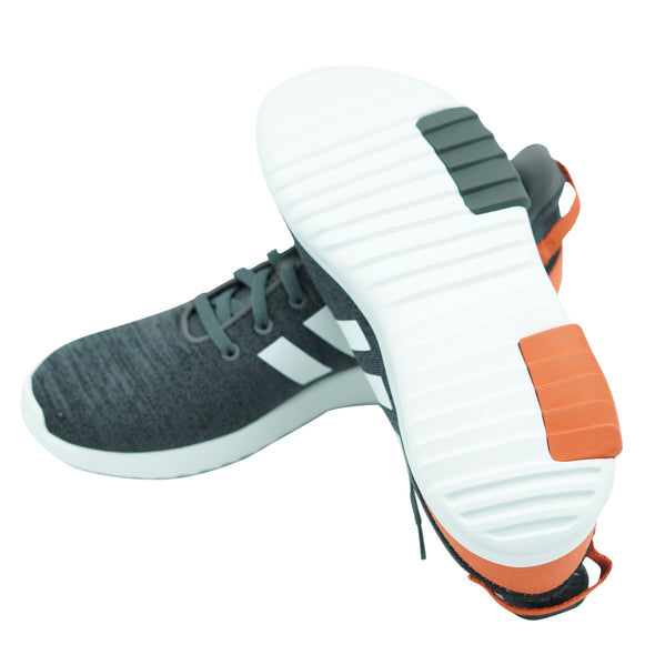 Adidas Kid's Cloudfoam Racer TR K Athletic Shoes Gray Orange Size 6