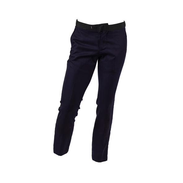 Tommy Hilfiger Men's Reynold Formal Custom Fit Flat Front Pants Navy Blue Size 30x30