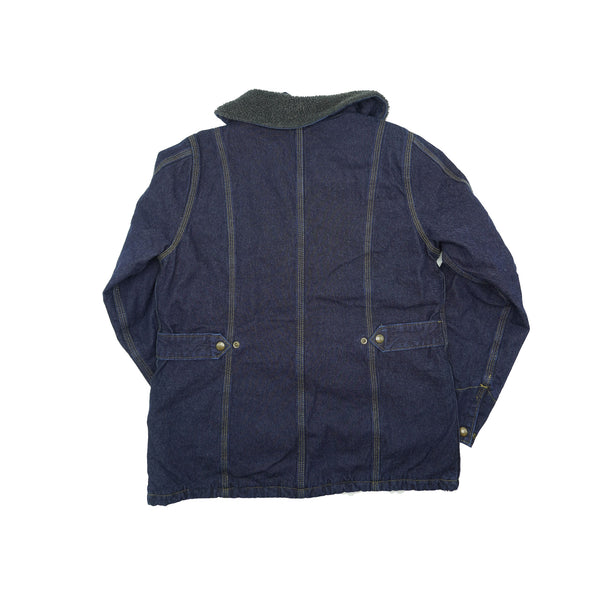 Carhartt Women's Wesley Full Zip Collared Coat Denim Blue Size Medium