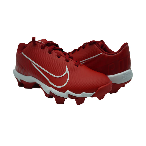 Nike Boy's Vapor Ultrafly 3 Keystone Low Top Baseball Cleats Red White Size 2