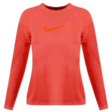 Nike Women's Dri Fit Long Sleeve UPF 40 Shirt Fluorescent Pink Size Large