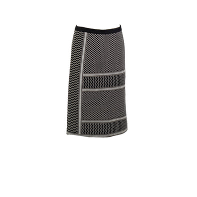 BCBG Women's Evangelie Embroidered Straight Pencil Skirt Black Size 2