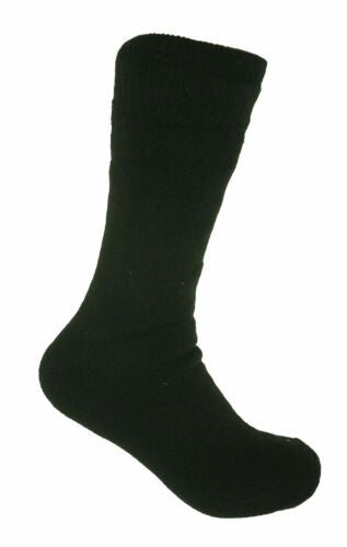 Polar Extreme Men's Thermal Insulated Lined Wool Crew Socks Black