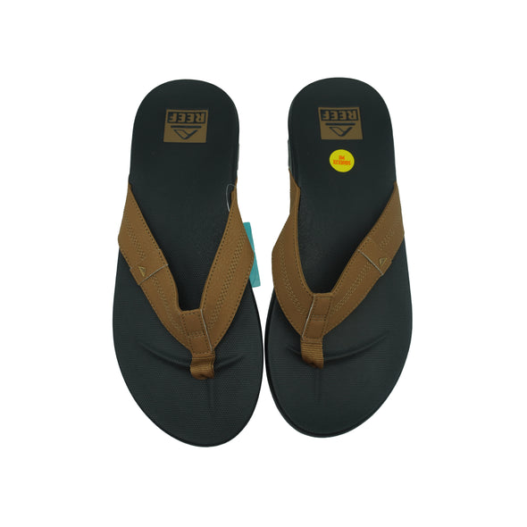 Reef Men's Cushion Phantom Flip Flop Sandals Tan Black Size 13