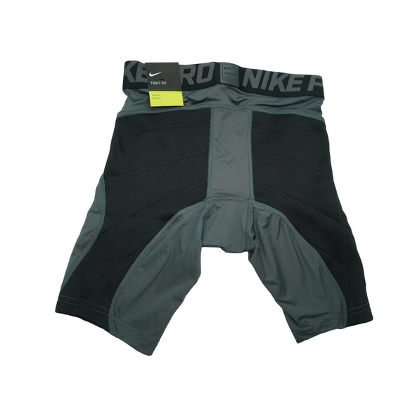 Nike Boy's Pro Hyperstrong Tight Fit Compression Baseball Shorts Gray Medium