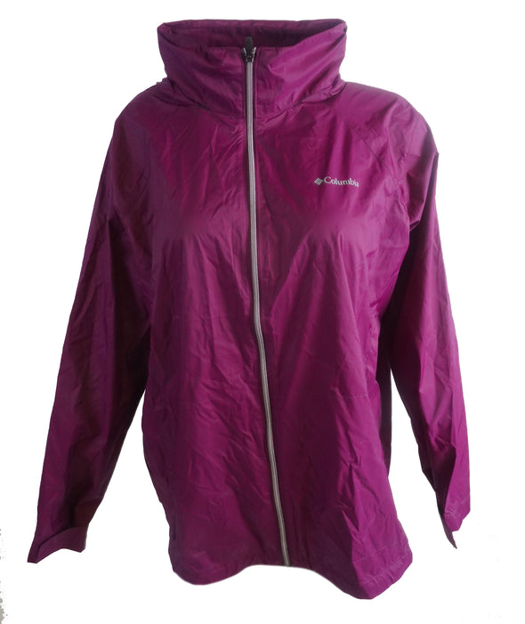 Columbia Women's Plus Size Switchback II Waterproof Rain Jacket Purple Size 3X