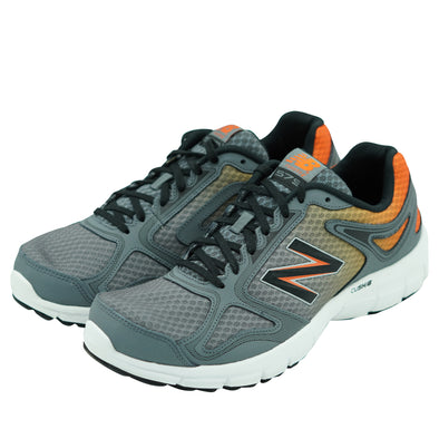 New Balance Men's M579 Br1 Ankle High Running Athletic Shoes Gray Orange 10.5