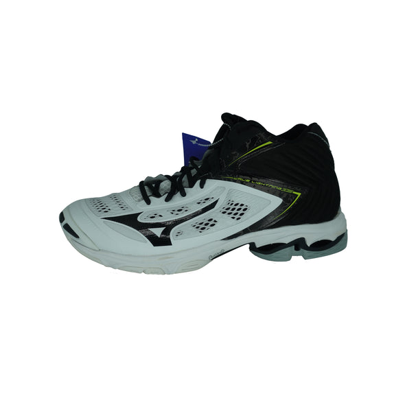 Mizuno Men's Wave Lightning Z5 Mid Indoor Court Volleyball Shoes White Black 11