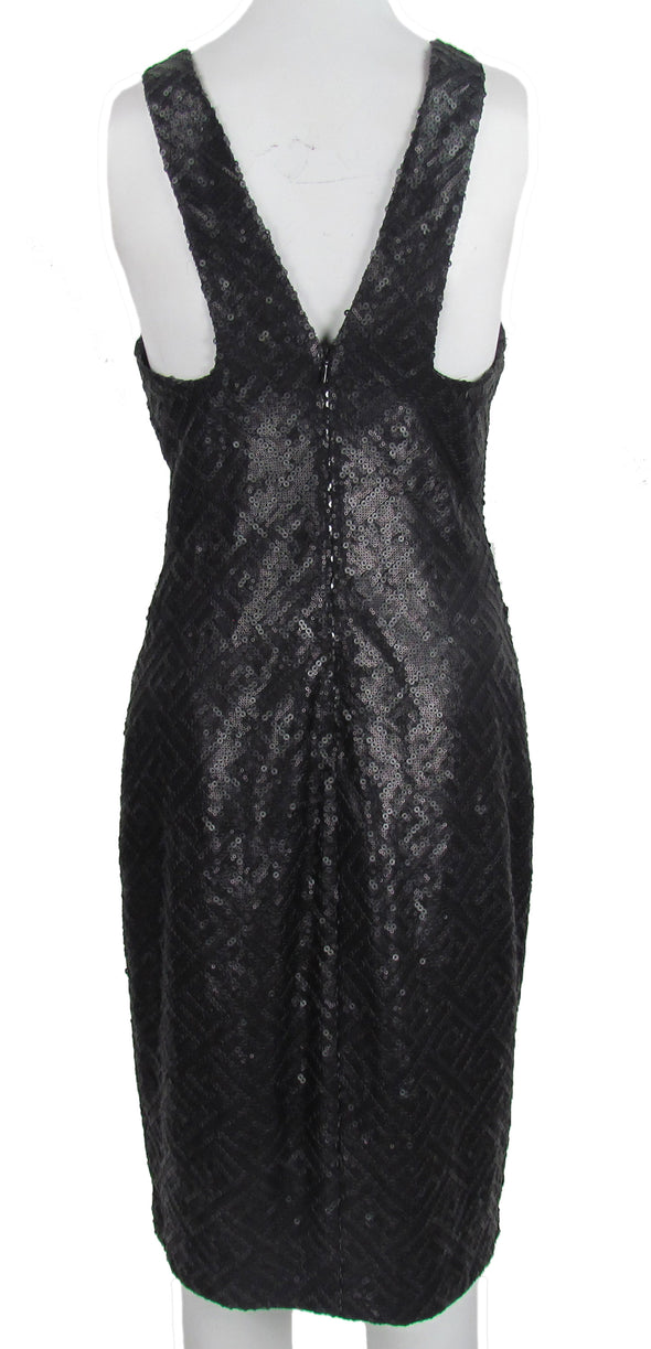 Lauren Ralph Lauren Women's Sequin Sleeveless Sheath Dress Black Size 4