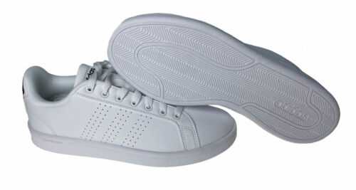 Adidas Women's Advantage Clean Sneakers White Black Size 9.5