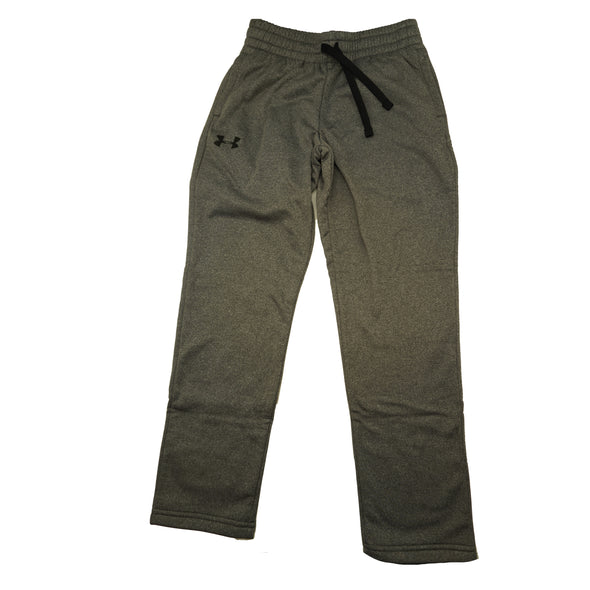 Under Armour Boy's Loose Fit Armour Fleece Lined Pants Gray Size Small