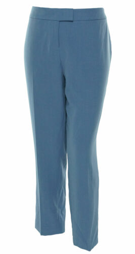 Anne Klein Women's Plus Size Tab Waist Pants Periwinkle Blue Size 14W