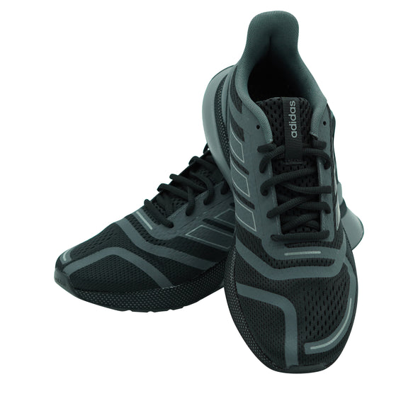 Adidas Men's Nova Run Athletic Running Shoes Black Gray