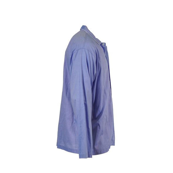 Polo Ralph Lauren Men's Woven Oxford Button Front Sleep Shirt Blue Size Large
