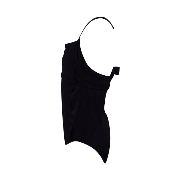 Nike Women's Ribbed One Piece Swimsuit Black Size XL
