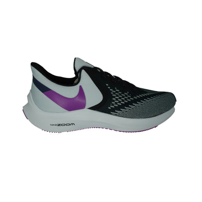 Nike Women's Zoom Winflo 6 Running Athletic Shoes Black Purple Gray Size 9.5