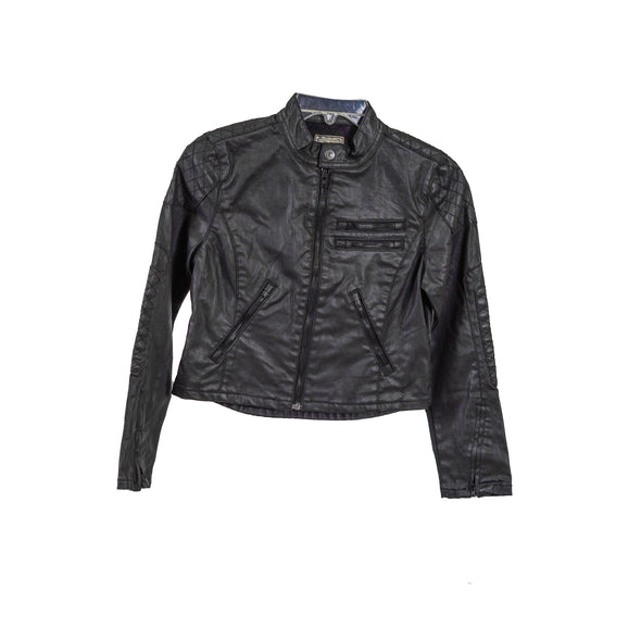 Polo Ralph Lauren Girl's Full Zip Moto Jacket Black Size 12
