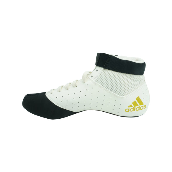 Adidas Men's Mat Dog 2.0 Wrestling Athletic Shoes White Gold Black Matte