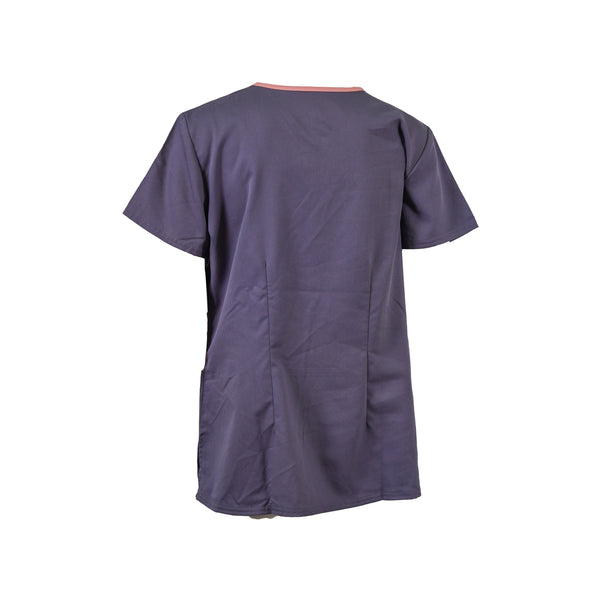 Grey's Anatomy Women's Active V Neck Scrub Top 3 Pockets Gray Size Medium