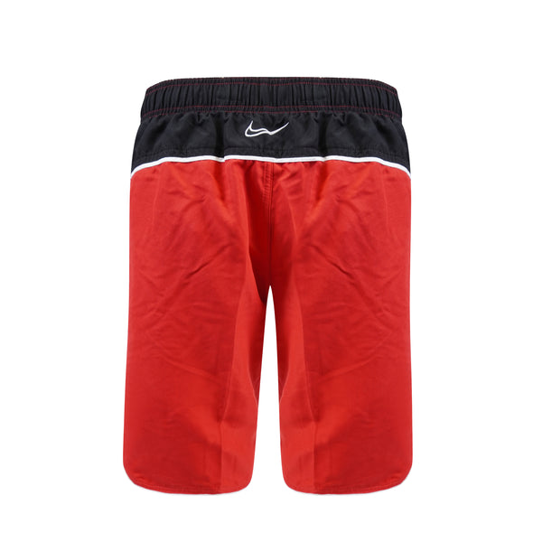 Nike Men's Swim Color Surge 9" Volley Short Swim Trunks Black Red Black