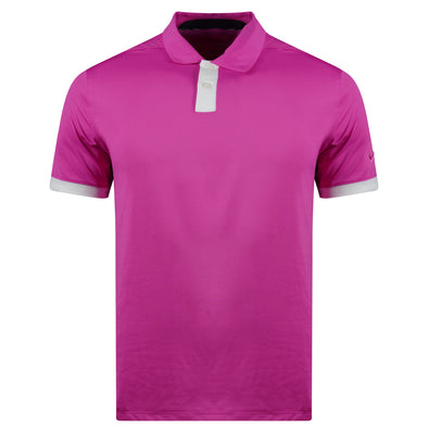 Nike Men's Dri Fit Short Sleeve Polo Pink Size Small