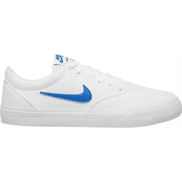 Nike Men's SB Charge Solarsoft Skateboarding Shoes White Blue Size 13