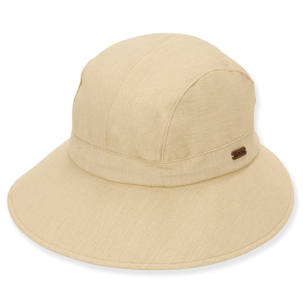 Sun N Sand Women's UPF 50+ Cotton Drawstring Sizer Hat