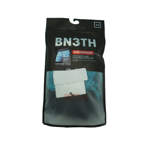 BN3TH Men's Entourage Ecodry Boxer Brief Blue Teal Camo Size Small