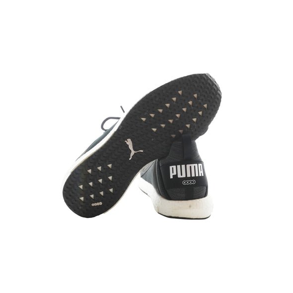 Puma Men's Mega NRGY Heather Knit Athletic Sneakers Black White Size 10.5