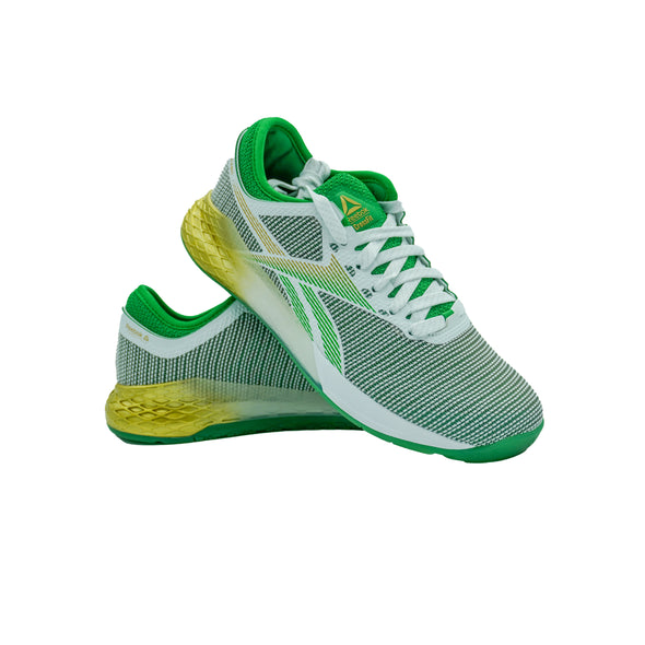 Reebok Men's Nano 9 Cross Training Athletic Shoes White Green Size 7