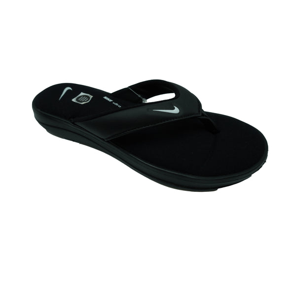 Nike Women's Ultra Comfort 3 Thong Sandals Black White Size 6