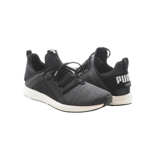 Puma Men's Mega NRGY Heather Knit Athletic Sneakers Black White Size 10.5