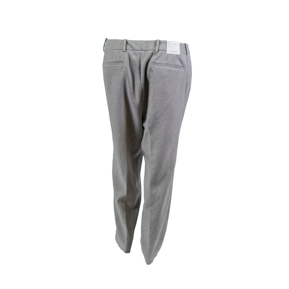 Calvin Klein Women's Plus Size Slim Twill Casual Pants Gray Size 16W