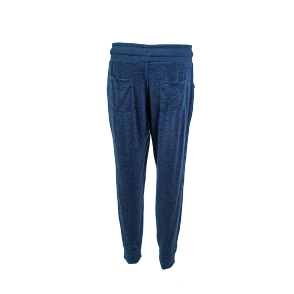 DKNY Women's Sport Spa Melange Jogger Pants Blue Size Medium