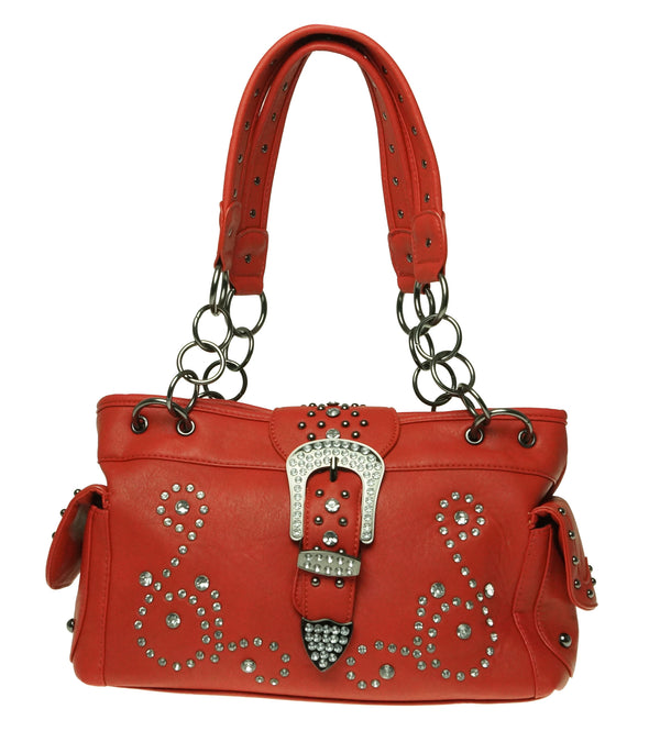 Concealed Carry Handbag Satchel Purse Red
