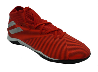 Adidas Men's Nemeziz 19.3 Turf Soccer Shoes Red Silver Size 10.5