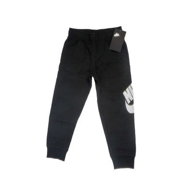 Nike Little Boy's Fleece Jogger Graphic Pants Black White