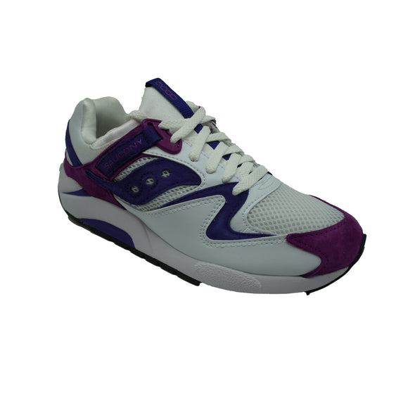 Saucony Men's Grid 9000 Athletic Sneakers White Blue Purple Size 8