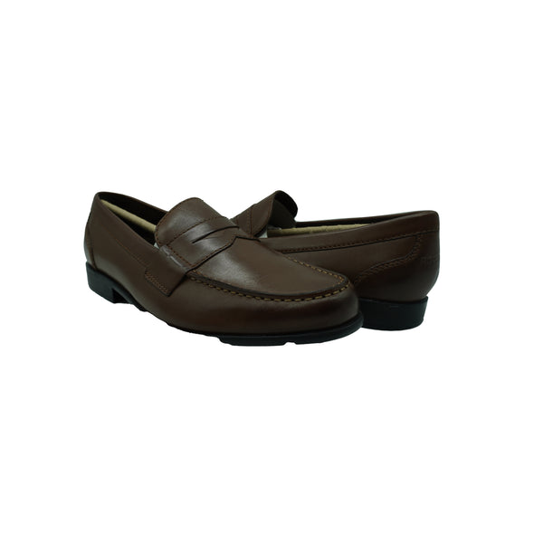 Rockport Men's Classic Penny Loafers Dress Shoes Brown Size 10