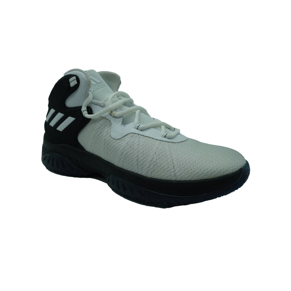 Adidas Men's Explosive Bounce Basketball Shoes White Black Size 7